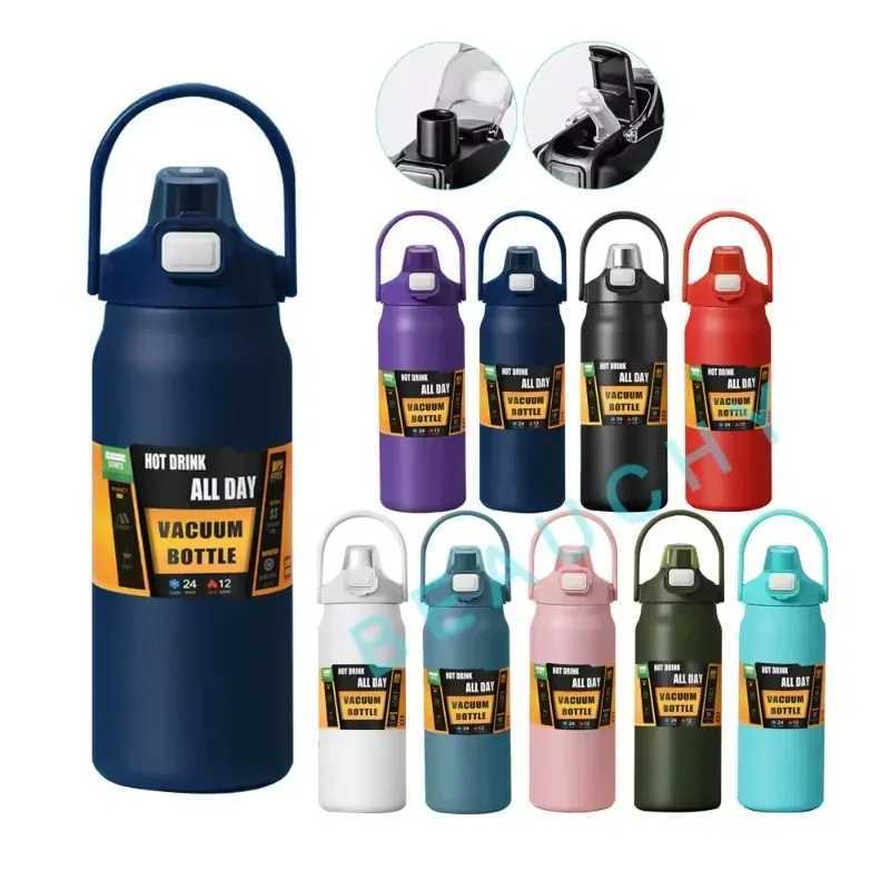 800/1500ML outdoor hot portable 304 stainless steel hot g vacuum flame hot and cold sports water bottle Y241114