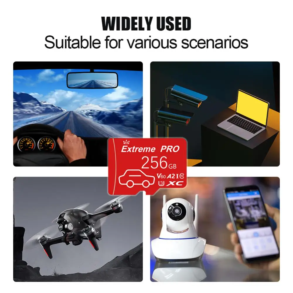 Class 10 2TB Micro TF SD Card 1TB 512GB TF Card 256GB SD/TF Memory Card 128GB A2 V30 Mini SD Card For Nintendo Switch Ps5