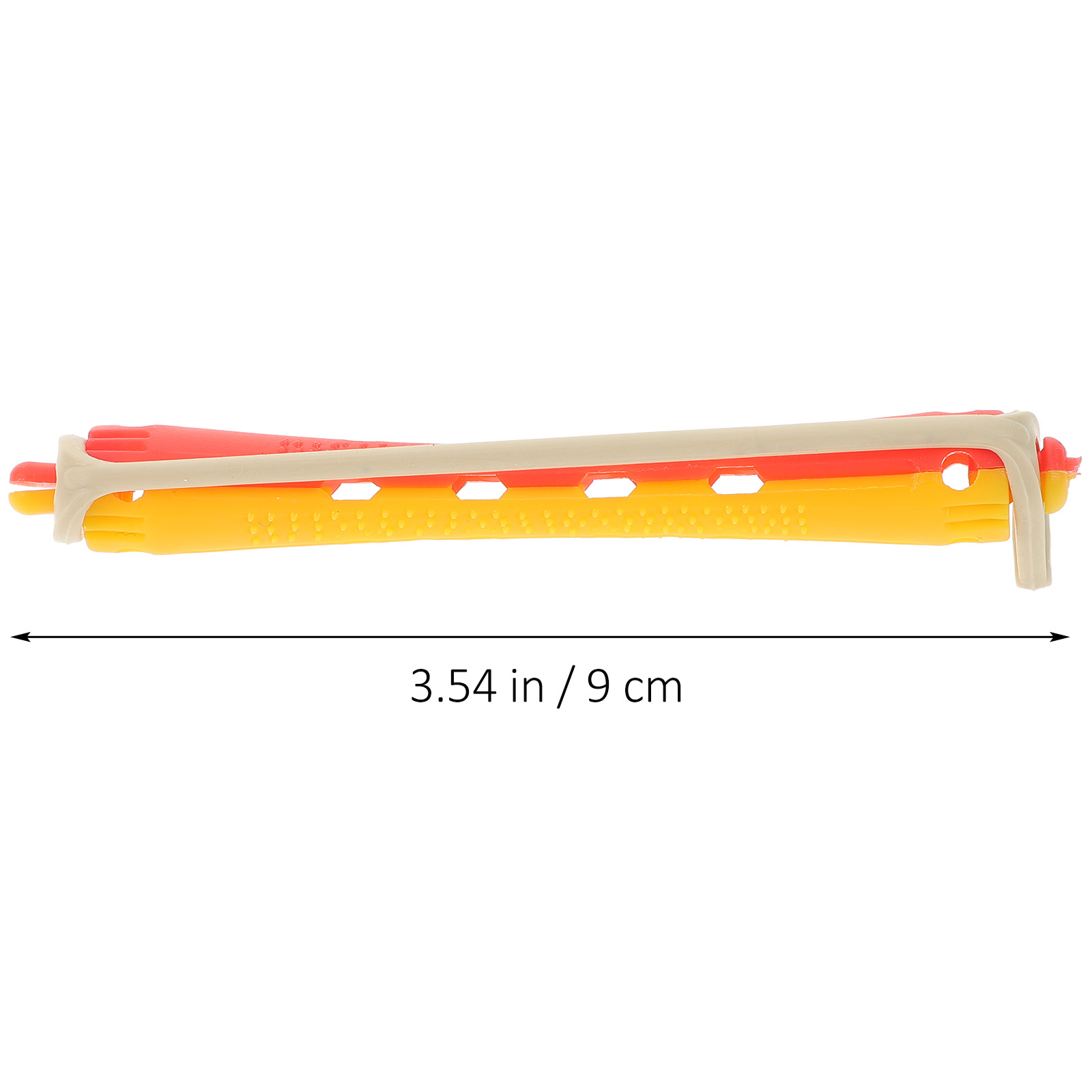 24 Pcs Hollow Roll with Rubber Band Hair Perm Kit Rollers Rods Plastic for Natural Barber Miss