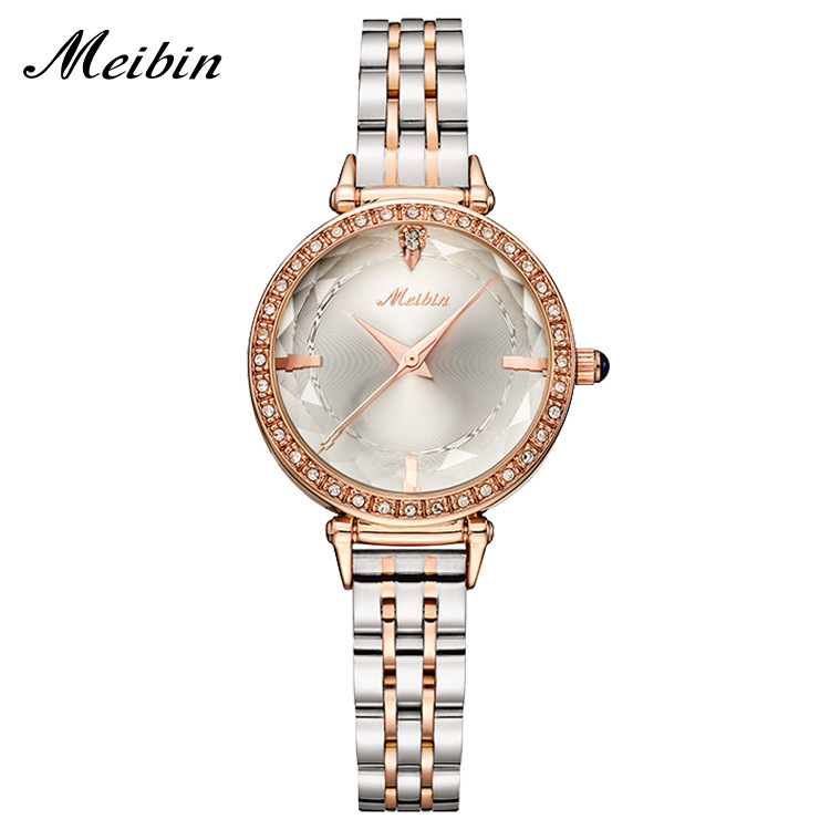 Women's watch compact dial simple temperament quartz ladies watch fashion thickness 10mm dial diameter 30mm alloy waterproof watch fashion 001