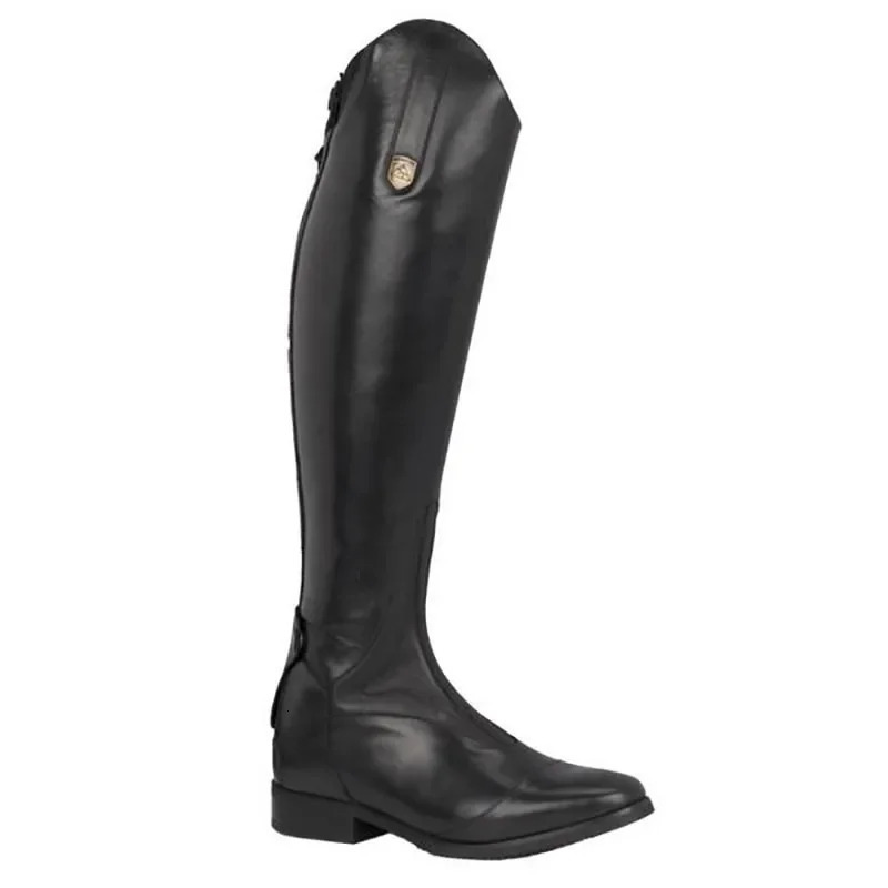 Riding High Boots Horse Knee Leather Shoes Equestrian Long Bootcut Rider Wide Shaft Medieval Costume For Women 241113