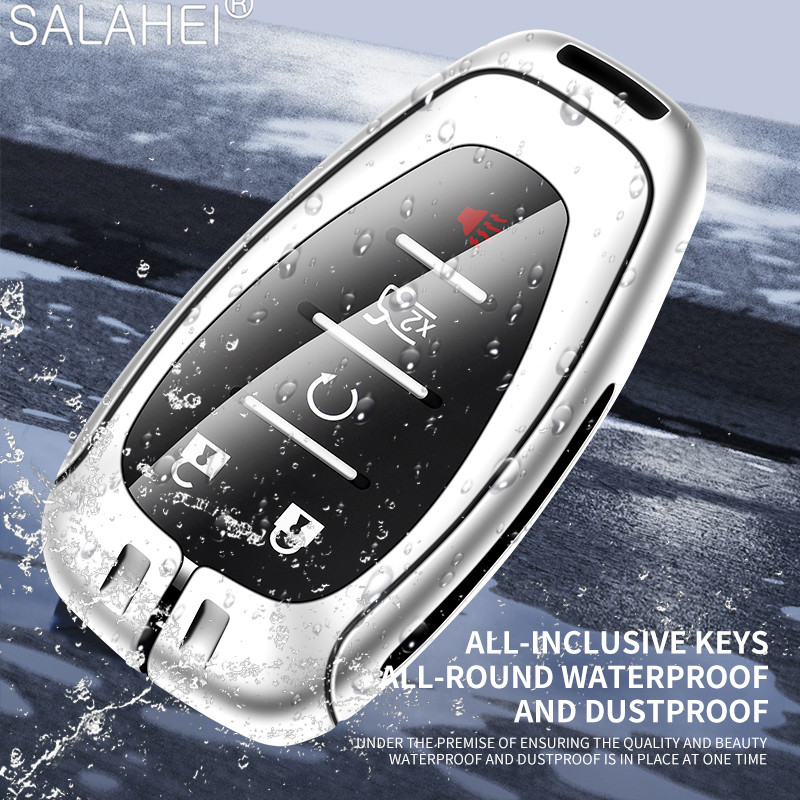 Metal Car Key Case Cover for Chevrolet Onix Equino Orlando Cruze Spark Sonic Camaro Volt Bolt Trax Malibu Blazer Traverse Seeker b385d