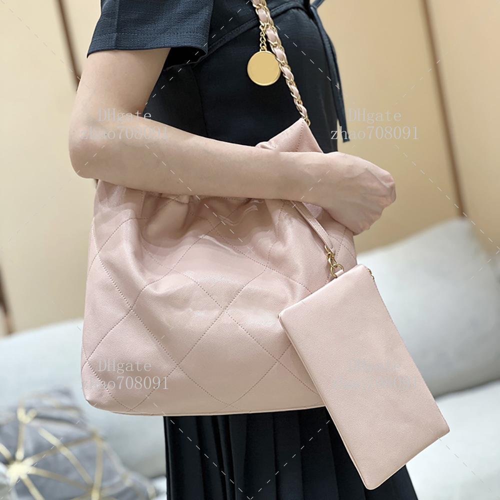 Designer Small Handbag for Women - 37cm Fine ball patterned particles Calfskin Shoulder Tote Bag With box C666