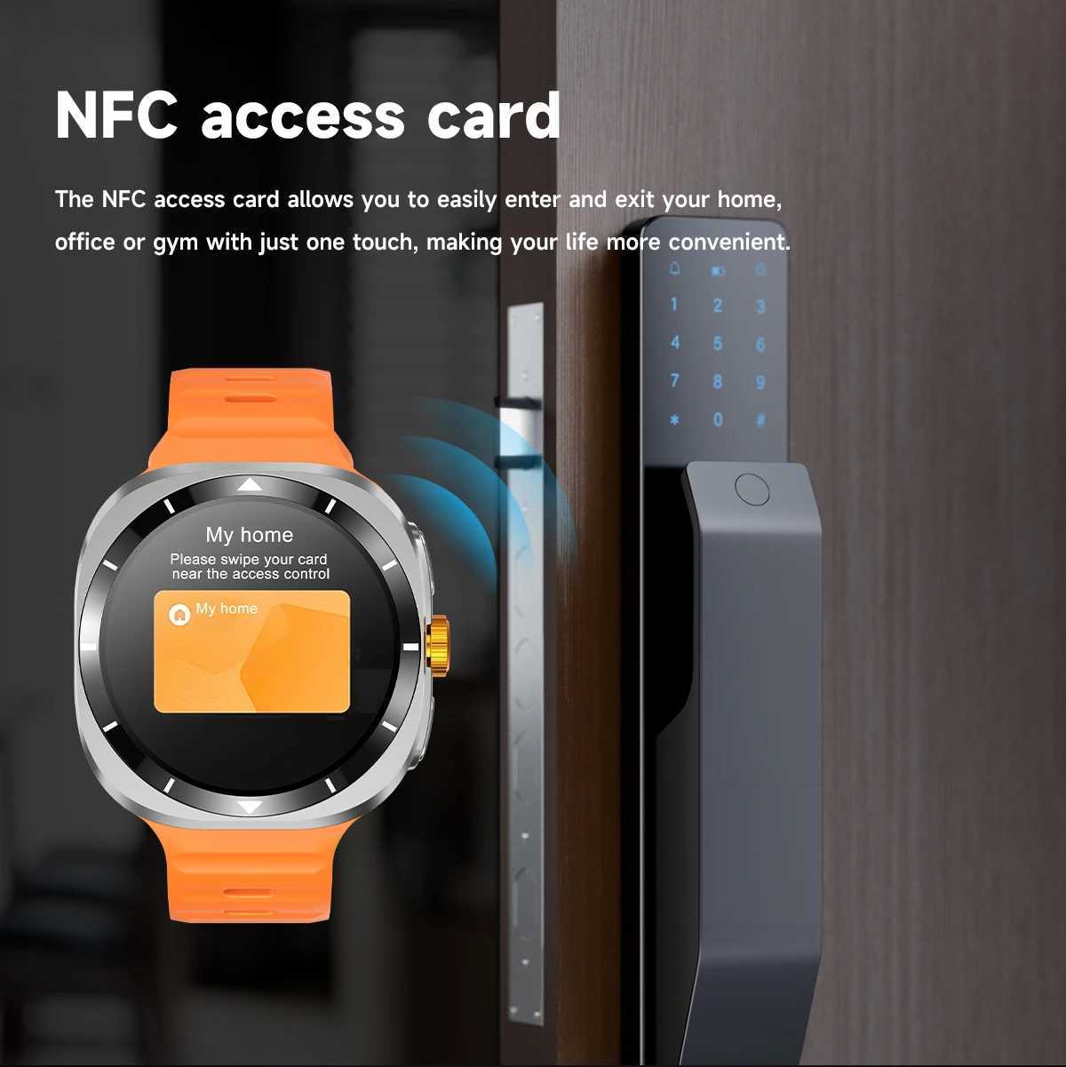 For Galaxy Watch 7 between ports Korea GPS Cpass NFC Smart Watch Outdoor Sport Man AMOLED BT Call Galaxy 7 Smartwatch Y250218