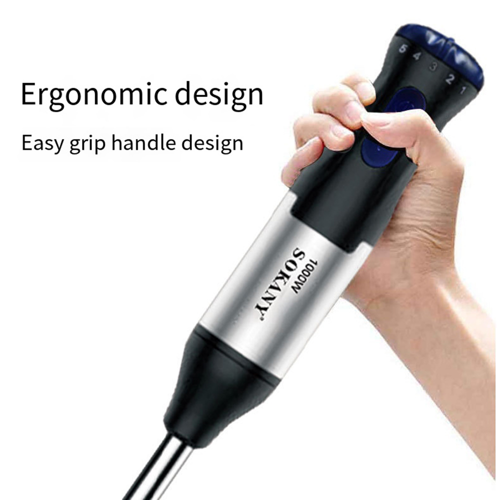 Household Electric Cooking Stick Machine, Multifunction Juicing Meat Grinder Mixer 4in1 Hand Blender Food Processor Egg Mixer