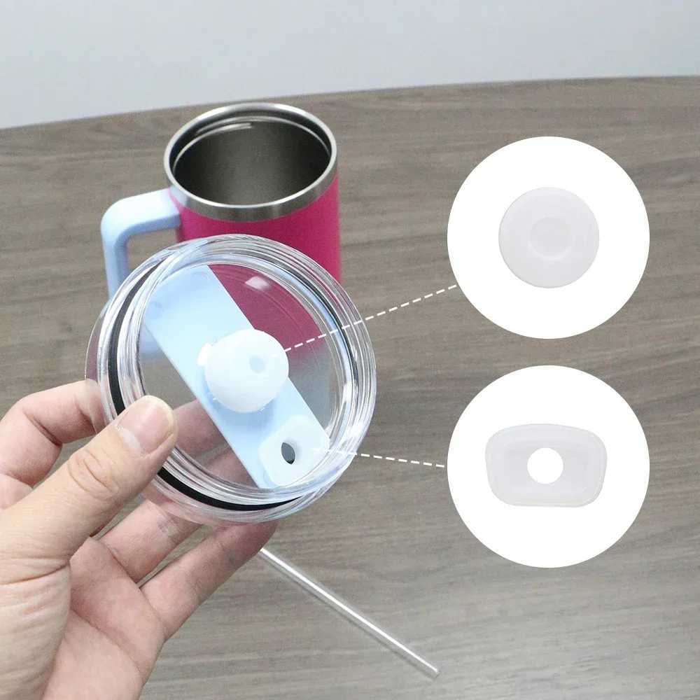 40 ounce stainless steel hot water bottle large inflatable cup with handle portable sports water bottle wagon Y241114