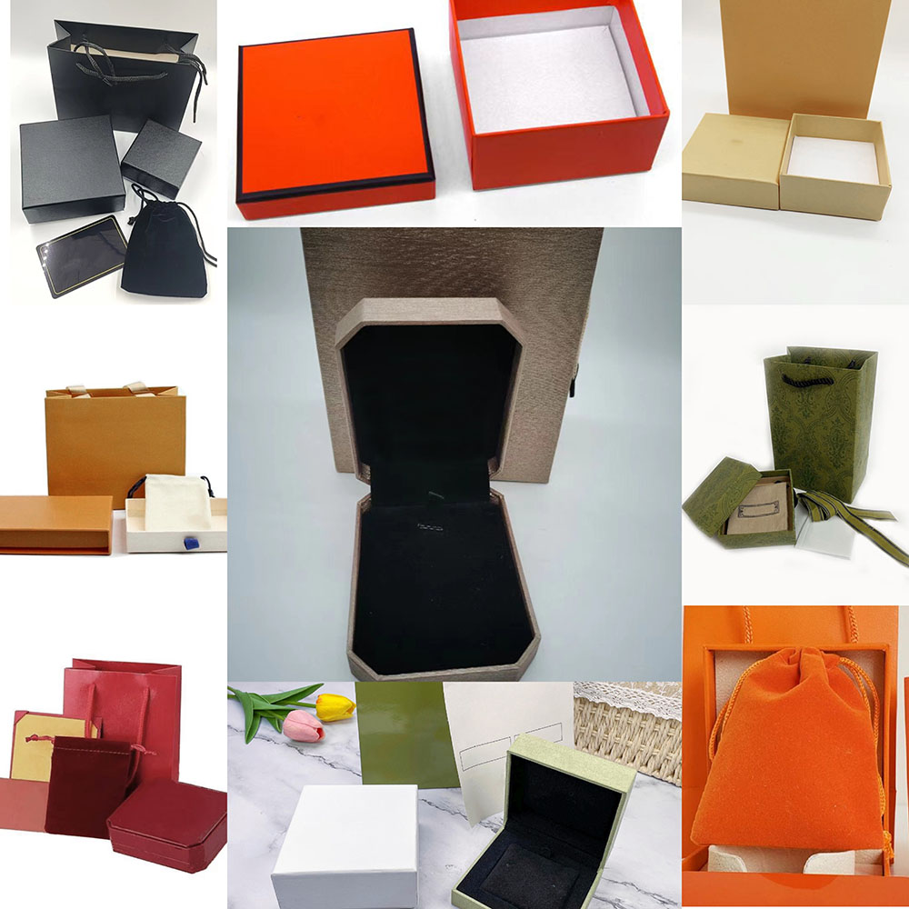 designer jewelry gift box packaging clover bracelet ring earrings chain cardboard necklace top quality with box set fine jewelry designer for women shipping boxes