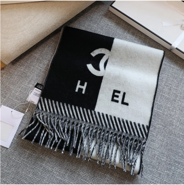 Scarf designer scarf for women Shawl Knitting Warm Fashion Trend Two Sides Pure Color Temperament Travel Gift long pashmina tassel