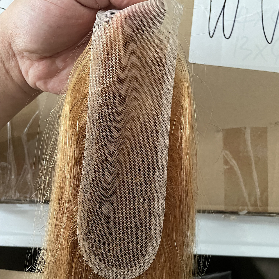 27# Color 2*6 6*6 13*4 Lace Frontal Silky Straight Brazilian Human Hair Peruvian Indian Top Closures 10-24inch Free Middle Part