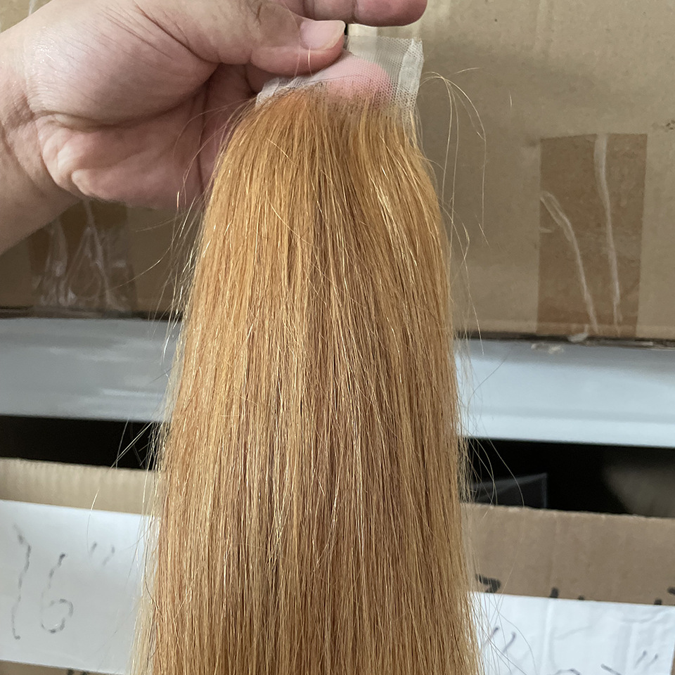 27# Color 2*6 6*6 13*4 Lace Frontal Silky Straight Brazilian Human Hair Peruvian Indian Top Closures 10-24inch Free Middle Part