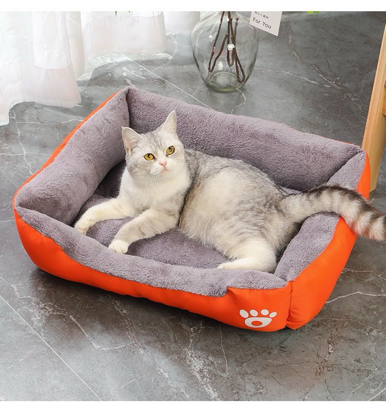 Warm Bone Pet Dogs Bed Washable House Cat Puppy Cotton Kennel Mat Soft Nest Dog Baskets Pet Products For Small Medium Large Dog