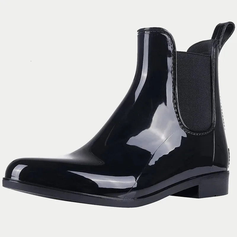 Asgard Women Fashion Rain Boots Summer Soft Short Ankle Rain Boots Flat Heels Rubber Boots Outdoor Non-slip Waterproof Rain Boot 241114