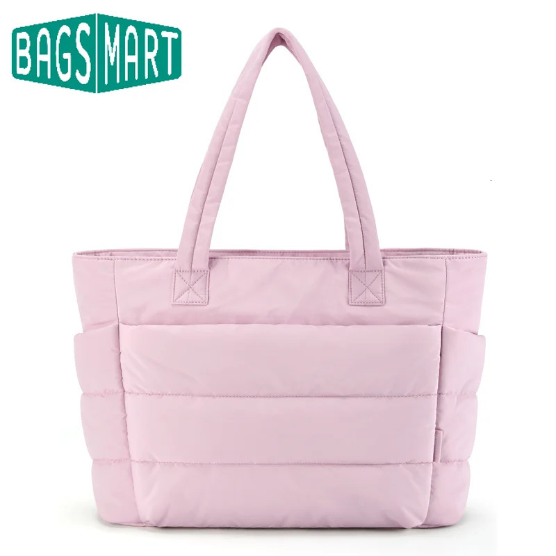 BAGSMART Womens Bag Solid Color Tote Bag Commuting Shoulder Bag Female Handbags Leisure Simple Mommy Go Out Bag 241114