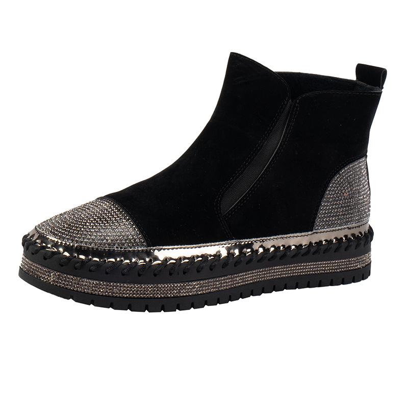 Large Size Autumn New Versatile Thick Soled Short Boots.