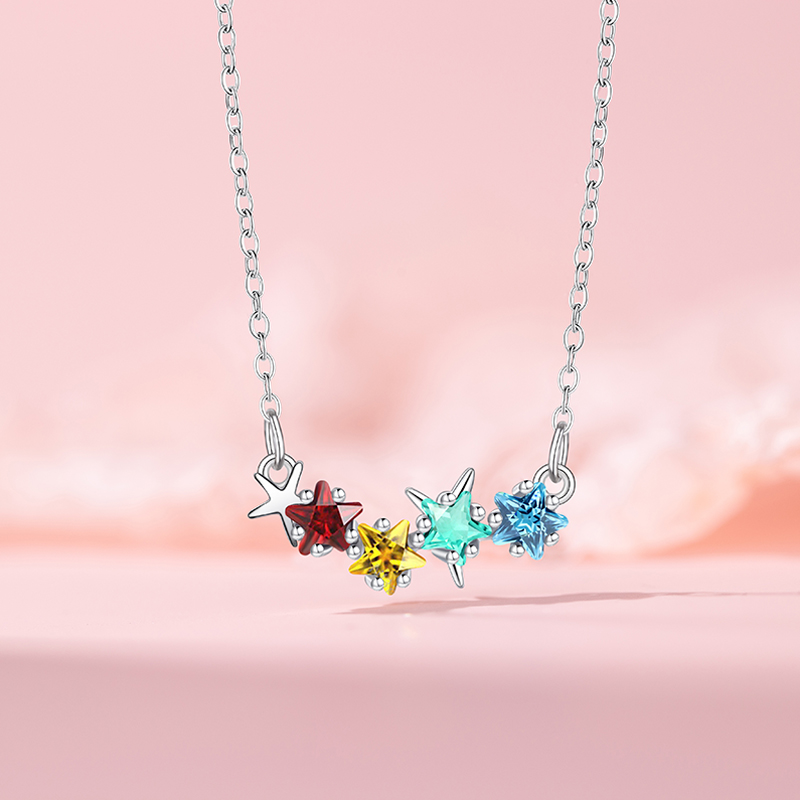 Chic Summer Beach Style Starfish Earrings - Premium Stainless Steel Necklace Collection for Ladies