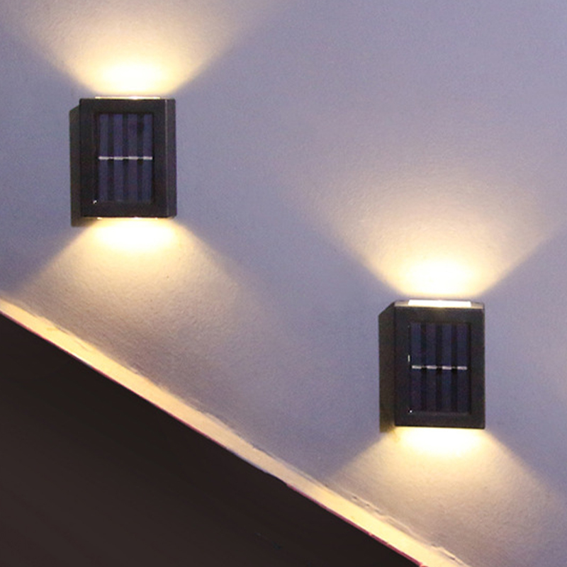 wall lights 2 LED up and down illuminated black wall lights