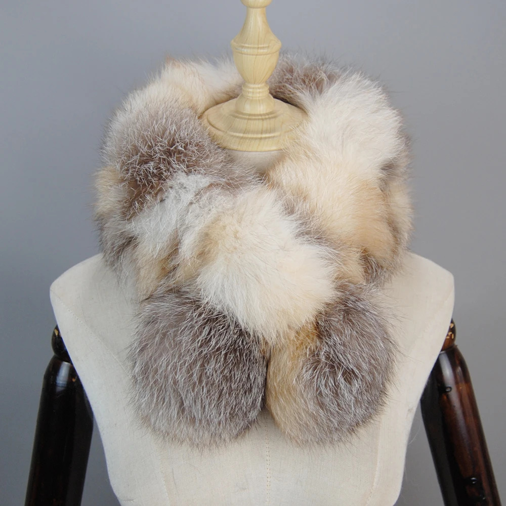 Style Fashion 100 High End Real fur collar Woman comfortable real scarf Lady Elegant 241113