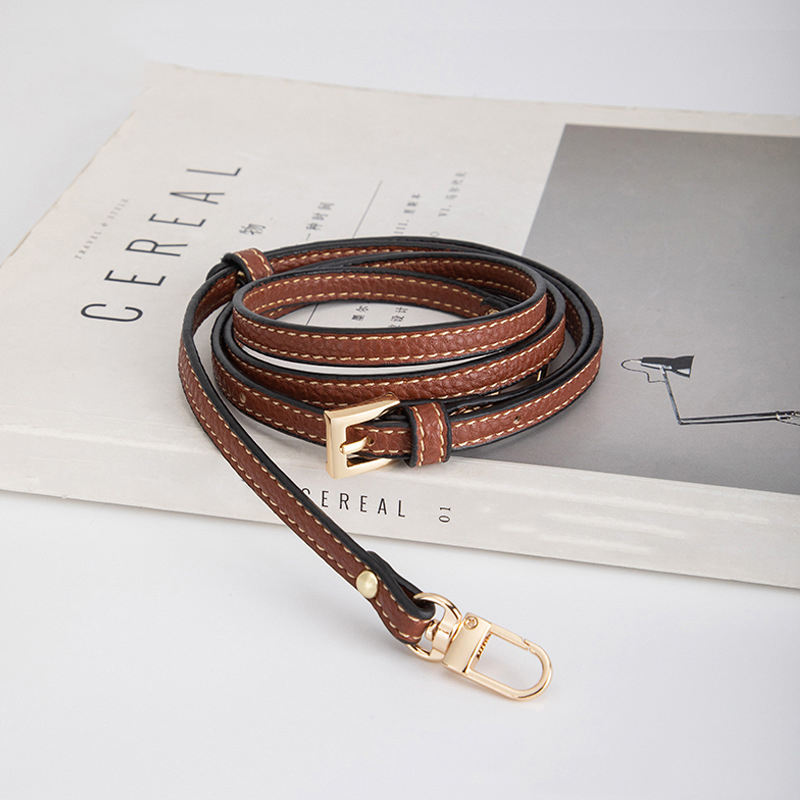 Leather Bags Strap For Mini Longchamp Bag Shoulder Strap Dumpling Crossbody Accessories For Punch-free Bag DIY Hanging Buckle