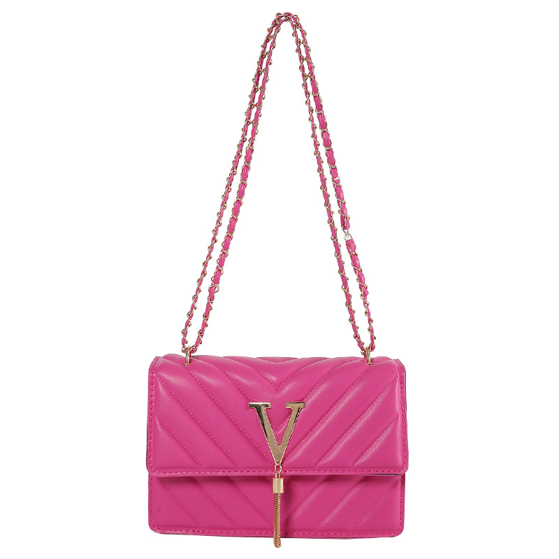 Fashion Women Shoulder Bags Soild Color Metal Decoration Crossbody Bag Travel Mobile Phone Pouch