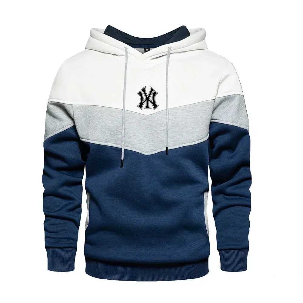 Mens 2 sets of mens sportswear autumn and winter new casual zipper hooded sweatshirt+sports pants outdoor fashionable jogging sportswear X241113