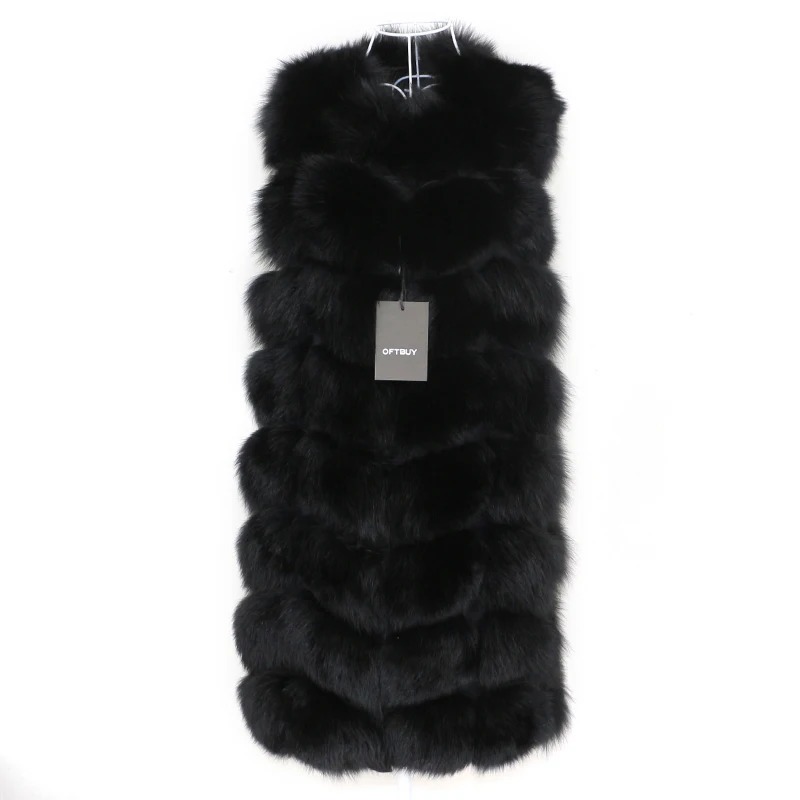 OFTBUY Spring Fox Fur Vest Womens Sleeveless Winter Jacket Gilet Natural Fur Coat Body Warm Waist Coat 241111