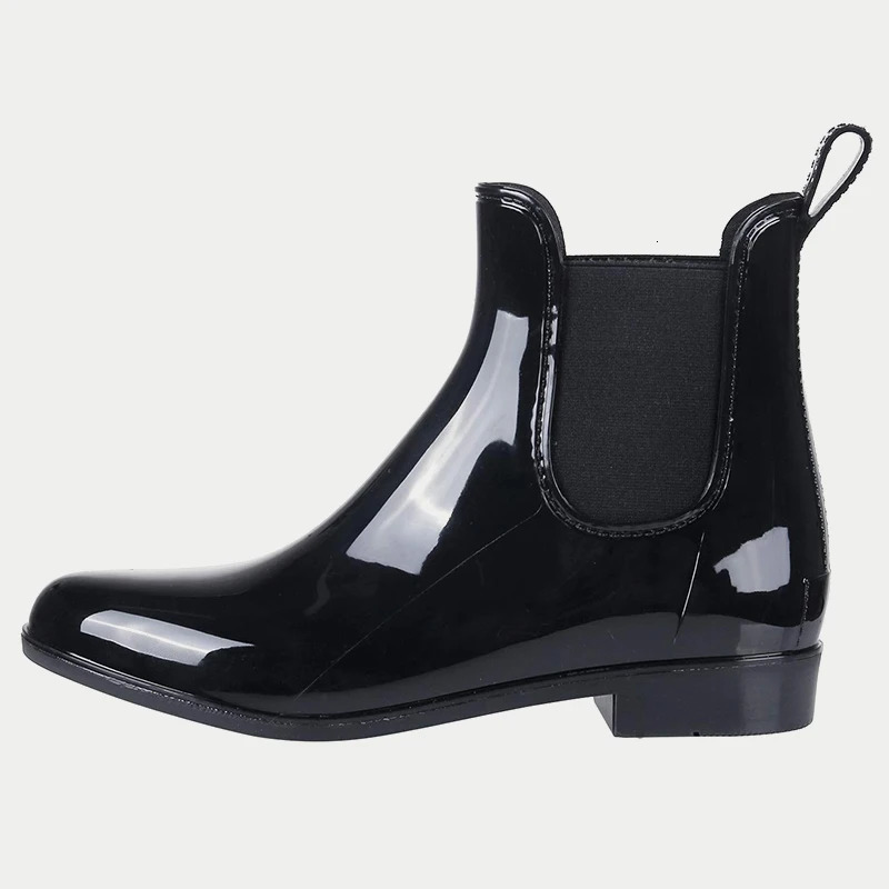 Asgard Women Fashion Rain Boots Summer Soft Short Ankle Rain Boots Flat Heels Rubber Boots Outdoor Non-slip Waterproof Rain Boot 241114