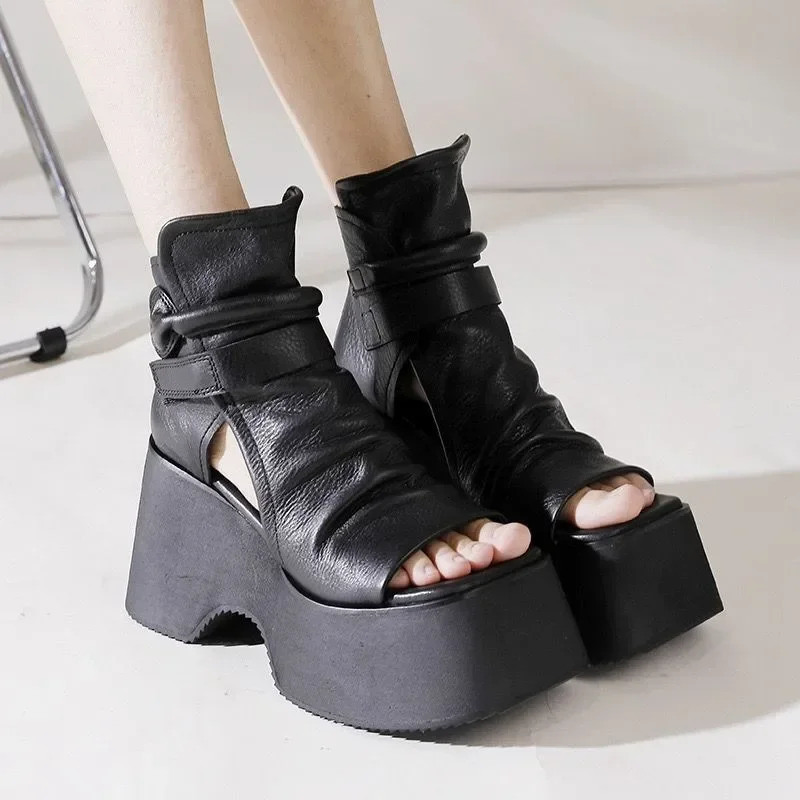 Wedge Sandal with Platform Woman Summer Fashion Casual Elegant er Urban s Trends Comfortable 241113