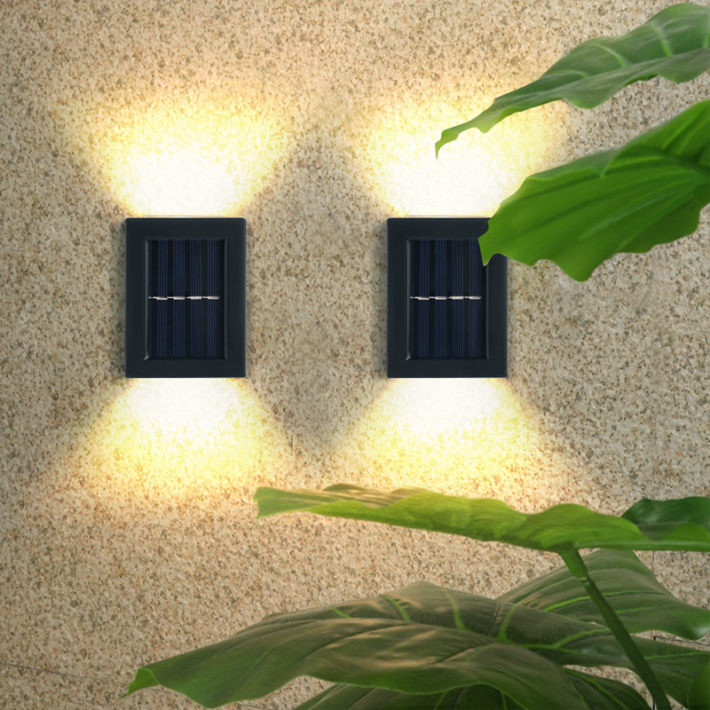 wall lights 2 LED up and down illuminated black wall lights