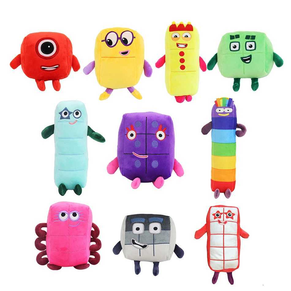 Plush Dolls Numberblocks Plush Toy 14--30cm Cartoon Peripheral Throw Pillow Soft Kawaii Doll Stuffed Toy Decoration Christmas Present gifts z241114