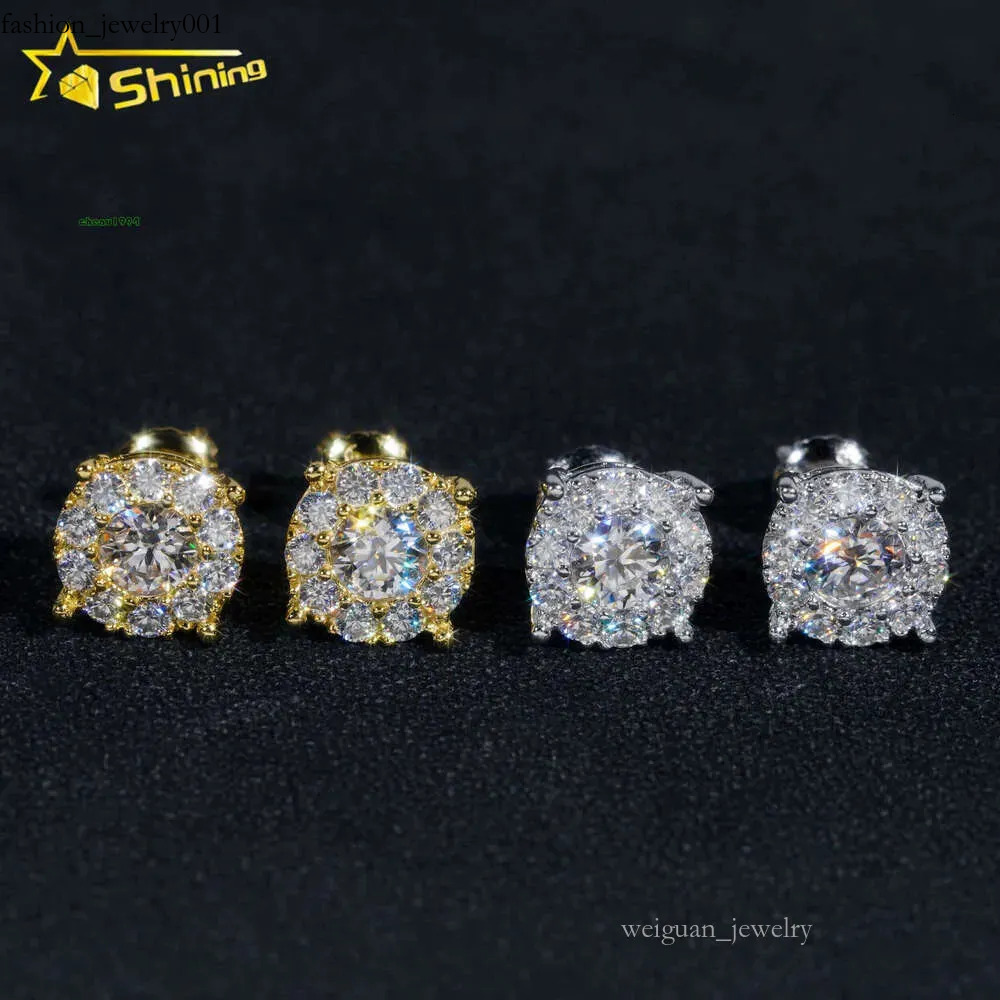 Super cost-effective s with dia hip hop moissanite earring rapper jewelry