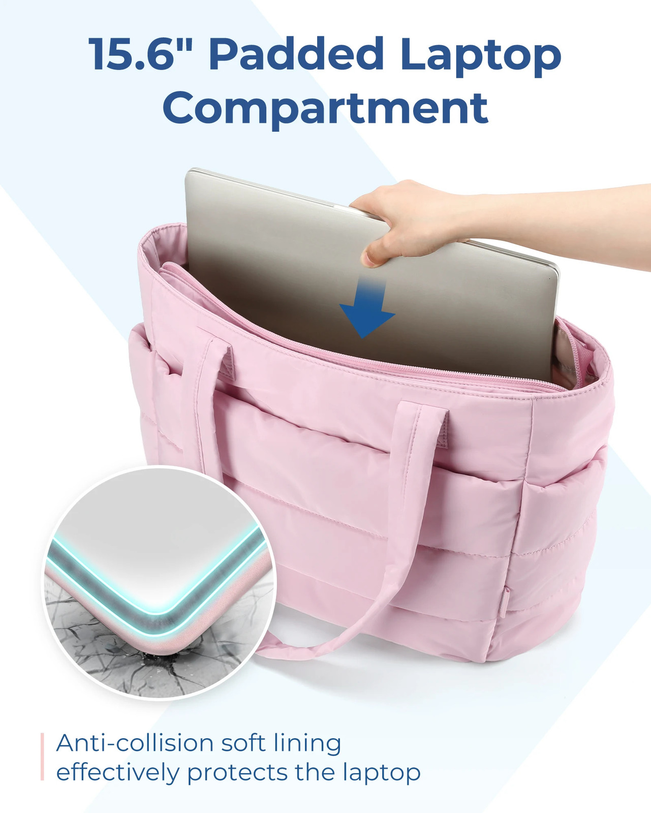 BAGSMART Womens Bag Solid Color Tote Bag Commuting Shoulder Bag Female Handbags Leisure Simple Mommy Go Out Bag 241114