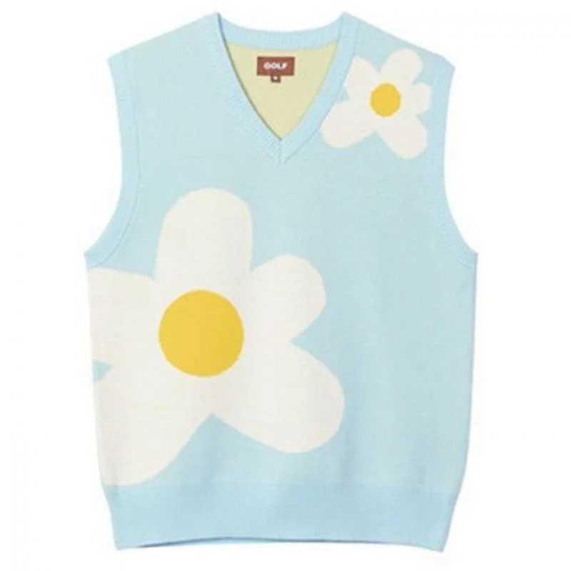 2023 New Flower Creator Mens Sweater Tank Top Knitted Casual Sweater Tank Top Sleeveless Gaudrek V-neck Daily W241113