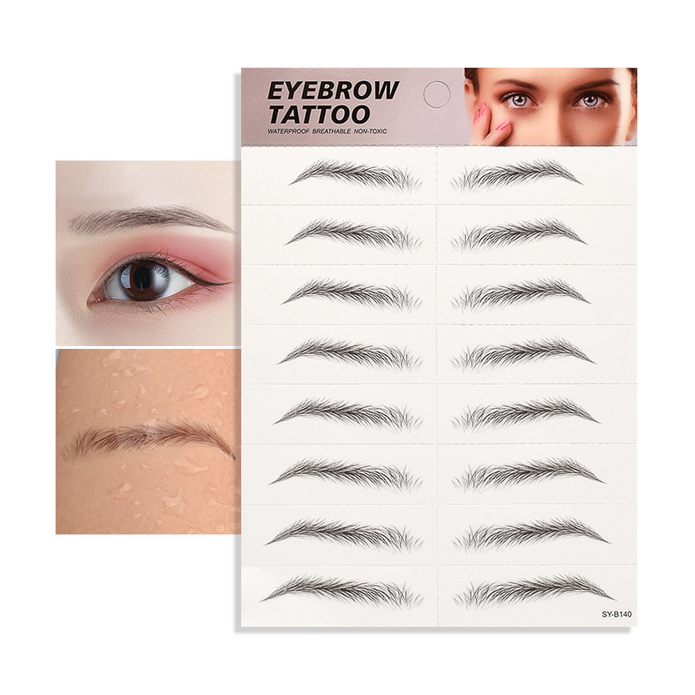 Eyebrow Tattoo Sticker False Eyebrows Waterproof Long Lasting Eye Brows Stickers Makeup Cosmetics Maquillaje
