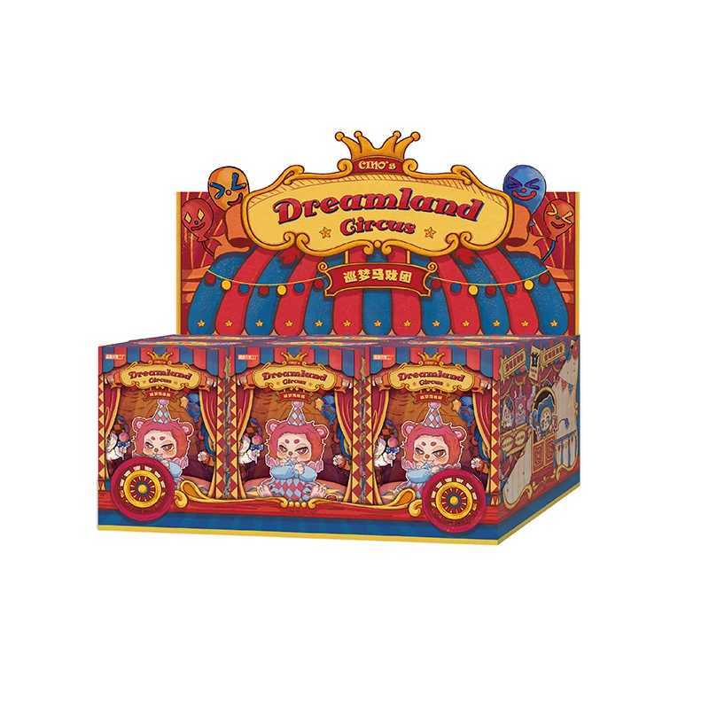 Cino Dreamland Circus Series Plush Blind Box Toy Cute Action Animated Character Kawaii Mystery Box Model Designer Doll Gift W241114