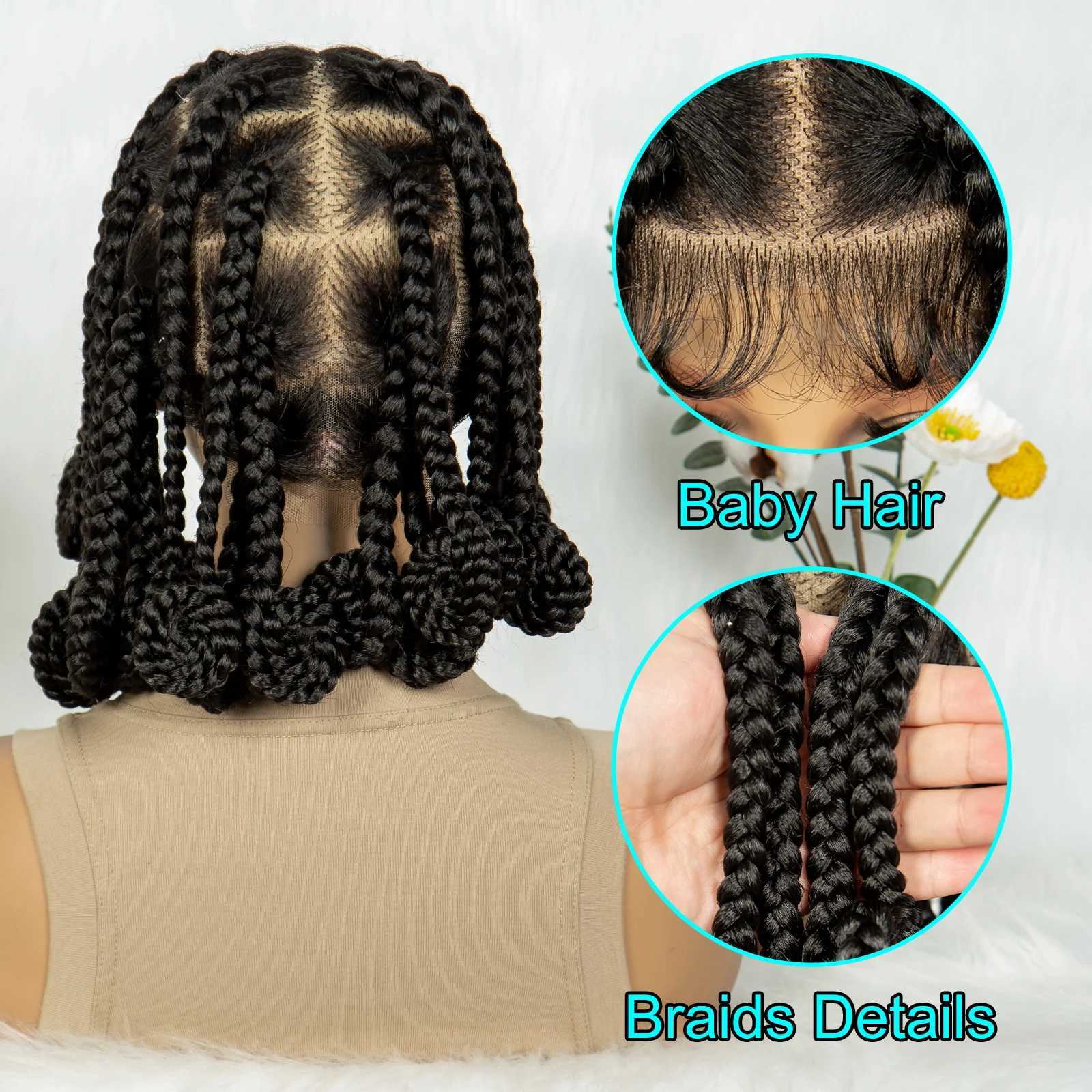 Kima Koroba Knitted Wig Full Lace Knotless Giant Box African Womens Knitted Wig W241114