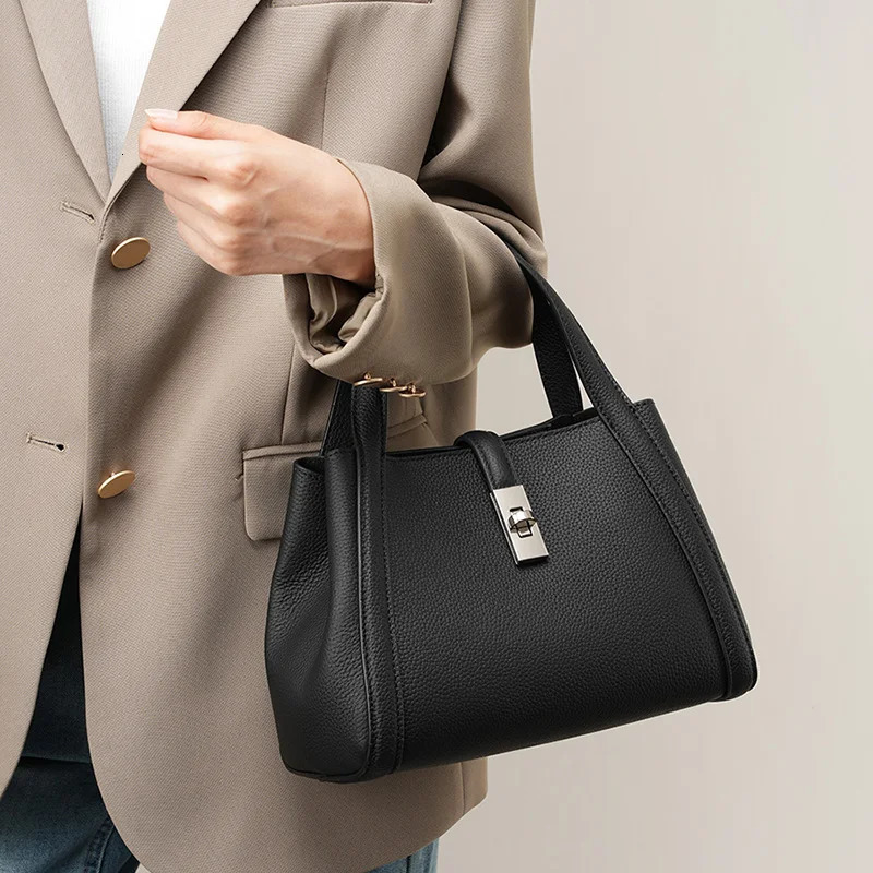 Womens Bag Genuine Leather Handbags Fashion Cowhide Women Crossbody Shoulder Bags 2307 241114