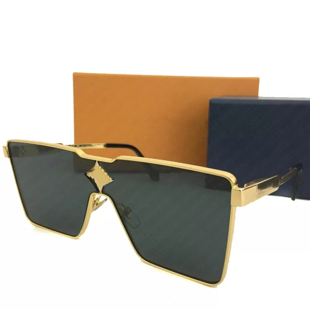 Luxury designer sunglasses Womens Fashion Large Frame Square mens sunglass Oversized Glasses millionaire sunglasses Cyclone Vintage woman eyeglass