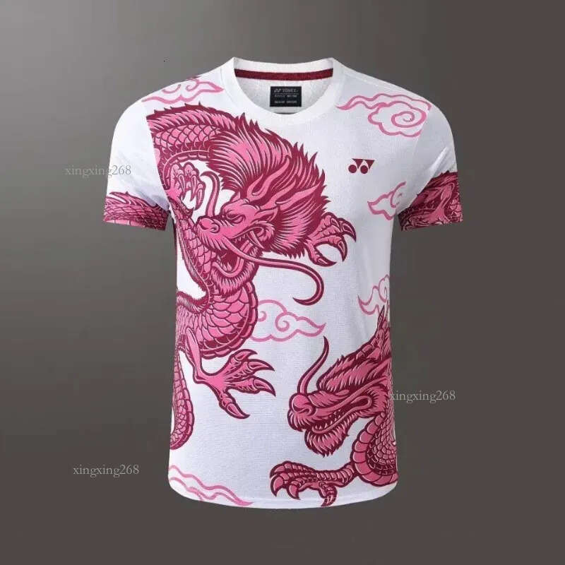 Badminton Jersey TShirts Women Men Tshirt Summer Quick Drying Tops Breathable Tees Short Sleeve Oversized Clothing 240807
