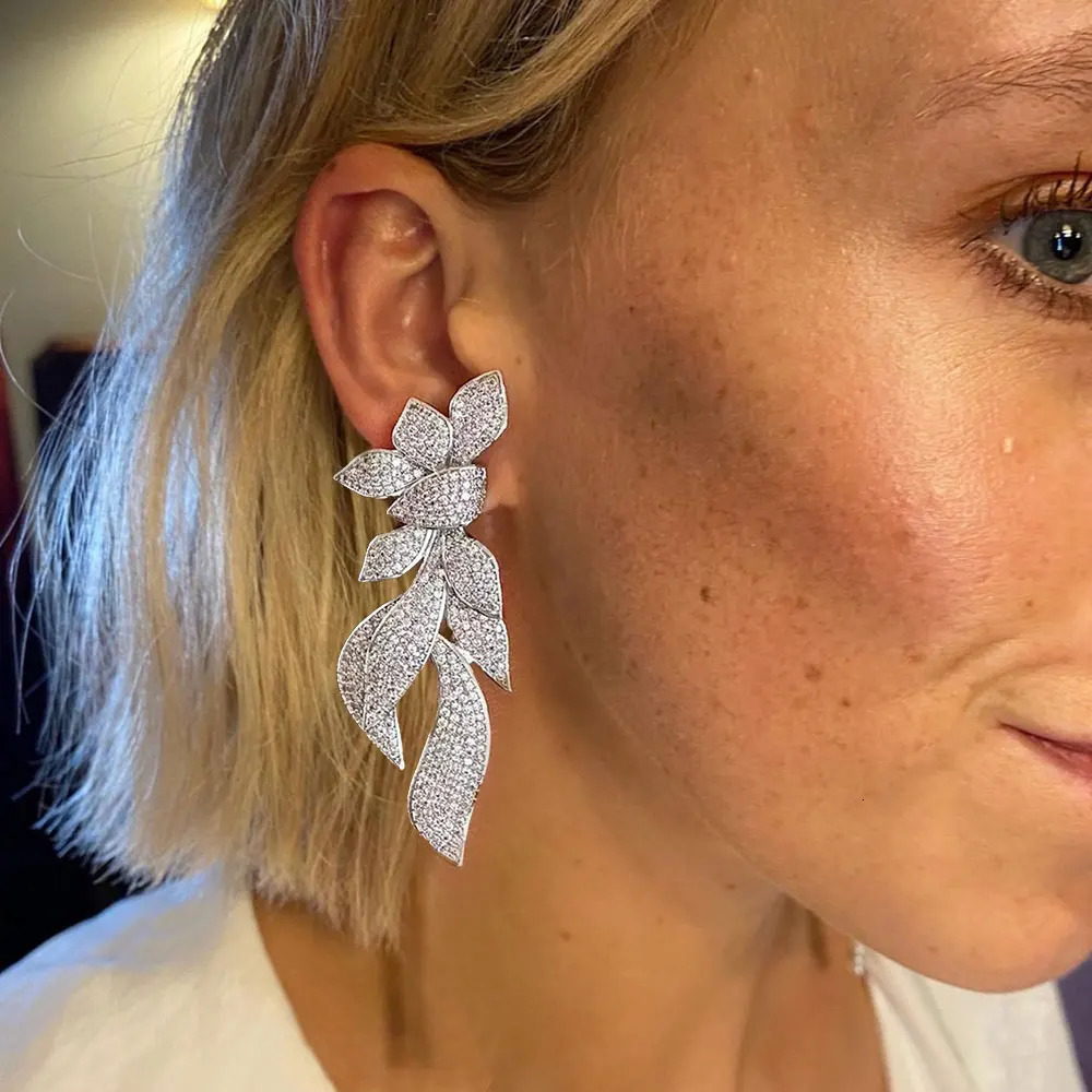 GODKI Naija Engagement Earrings Womens Wedding Party Dubai Bridal Jewelry Boucle doreille Womens Gifts241114ww