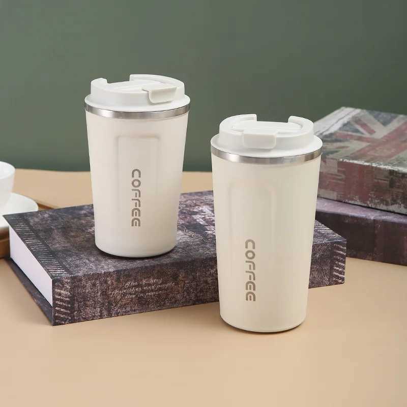 350ml/500ml stainless steel coffee cup travel heat g leakage heat g bottle tea g vacuum sheet filling cup Y241114