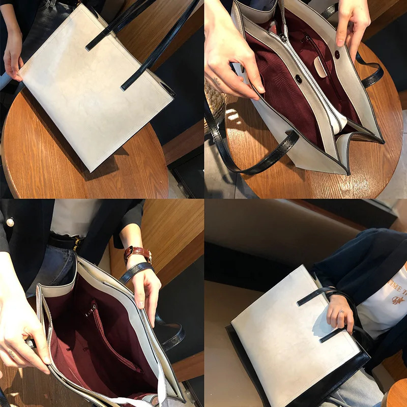 Real leather womens bag with large capacity compared to single shoulder fashionable and sporty 241112
