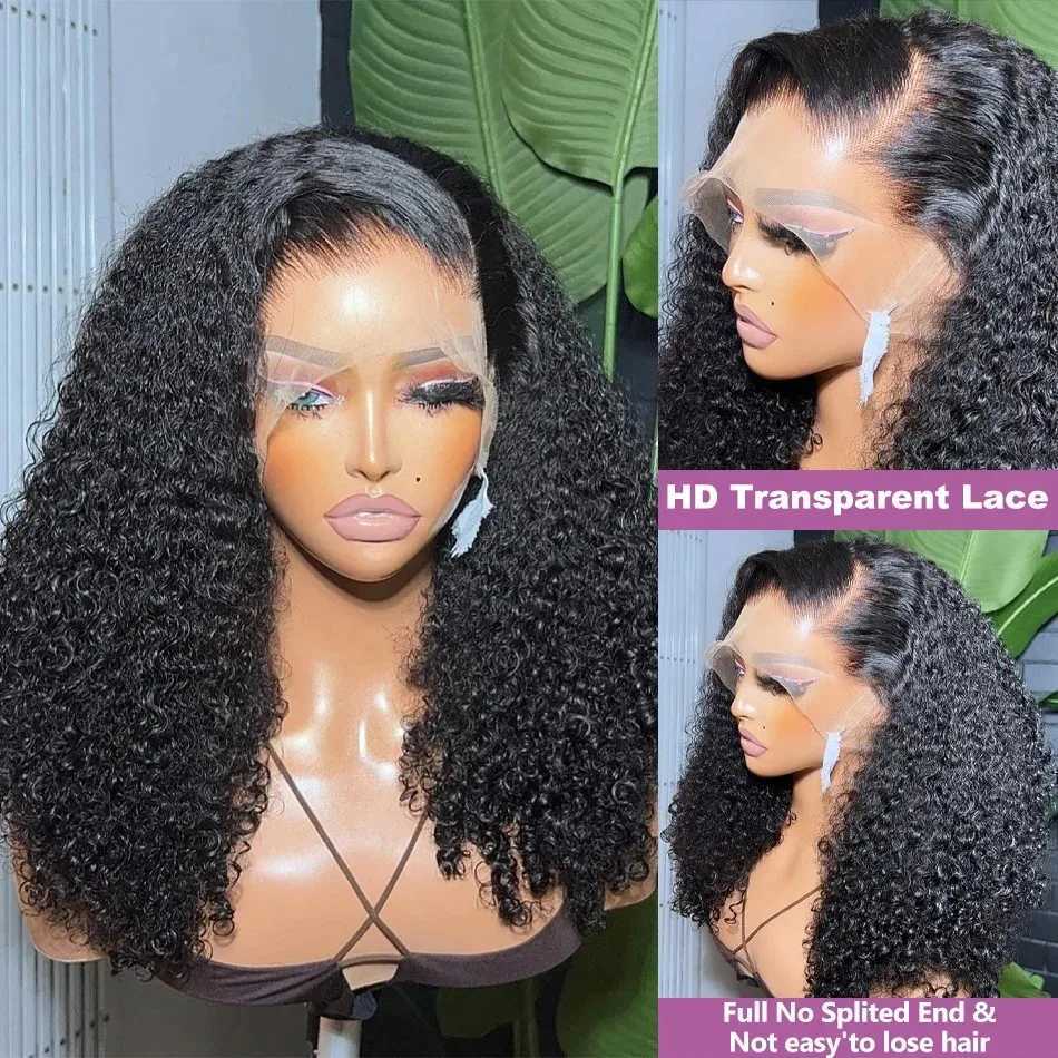14 16 Inch Deep Wave 250 Density 13x4 Lace Front Human Hair Remy Wig 5x5 Glueless HD Short Bob Water Culry 13x6 Lace Frontal WigXJ241113
