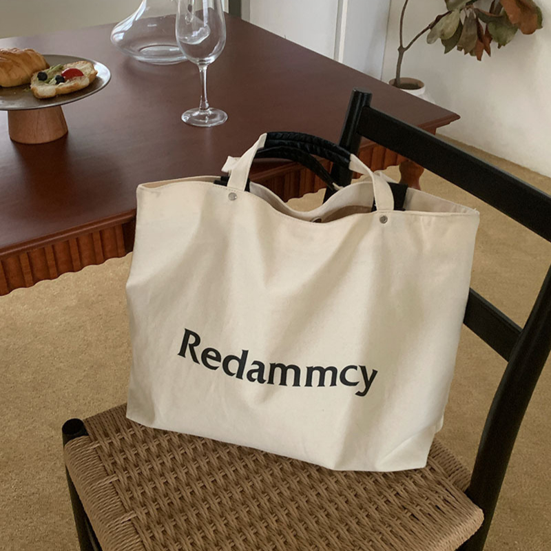 Canvas Shopping College Large Capacity All-match Bags Leisure Student Class Commuting Bag Dual Shoulder