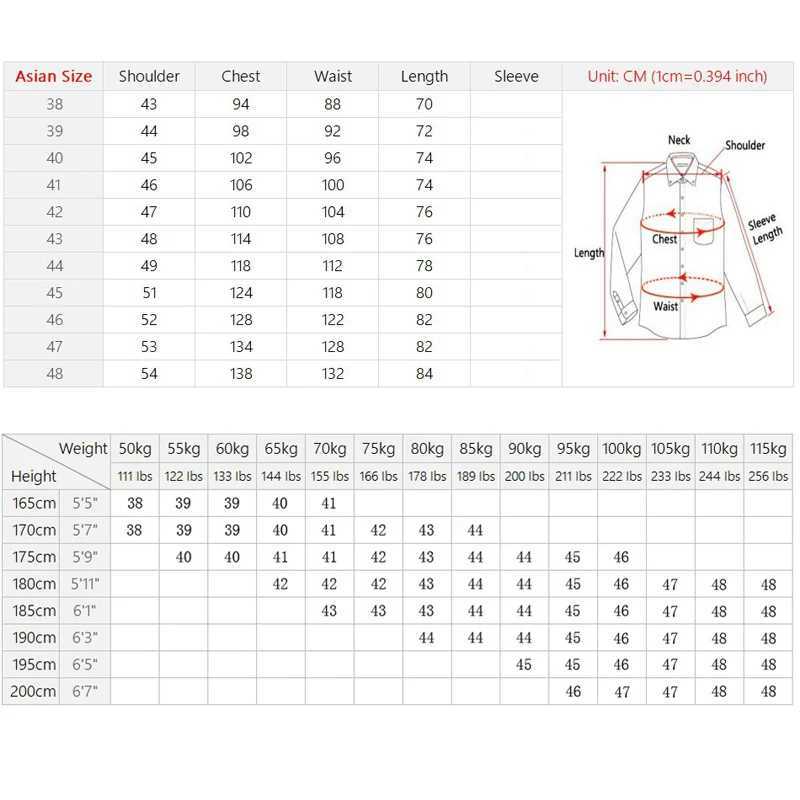 Oversized 9XL 8XL 48 47 Mens Long Sleeved Shirt Casual Business Classic Plaid Striped Slim Fit Button Male Social Dress ShirtsXJ24113