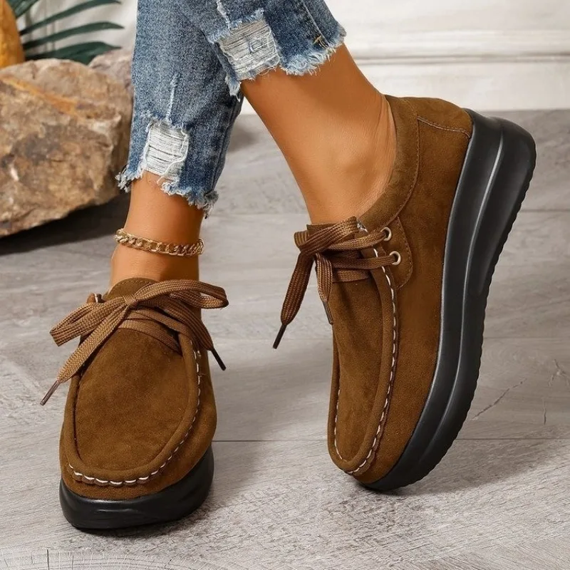 FASHION BREATHABLE 2024 FLAT LADIES LIGHT SWING PLATFORM GIRLS SLIMMING CASUAL WOMEN FLATS SHOES dh5684029