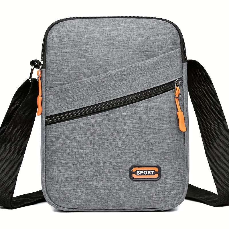 Ladies' Fashion Blue Nylon Crossbody Bag - Casual Sports and Business Shoulder Backpack with Zipper Closure