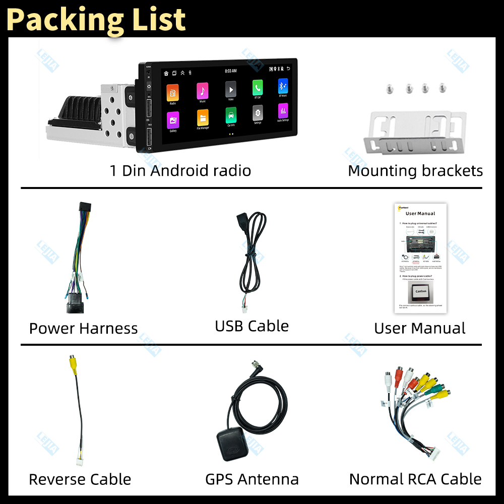1din Android Car Multimedia for Citroen Dispatch Peugeot Expert 1996-2006 1 Din Radio Stereo Head Unit Carplay Autoradio GPS
