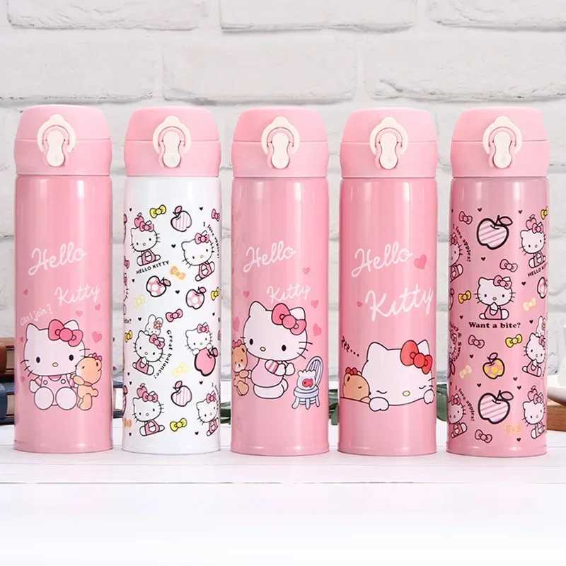 Insulated Water Bottle 304 stainless steel fashionable vacuum hot cup bouncing cup student holiday gift cute cartoon Y241114