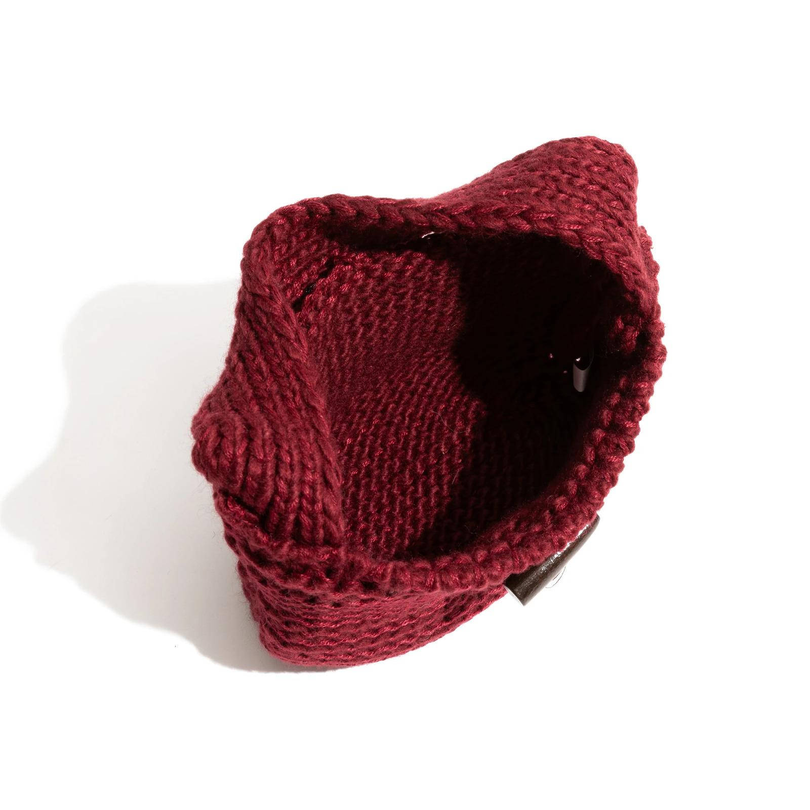 KOKOPEAS Autumn Winter Knitted Small Hobo Handbag Handmade Woven Simple Phone Purse For Womens Stylish Clutch Bag Ladies Pouch 241114