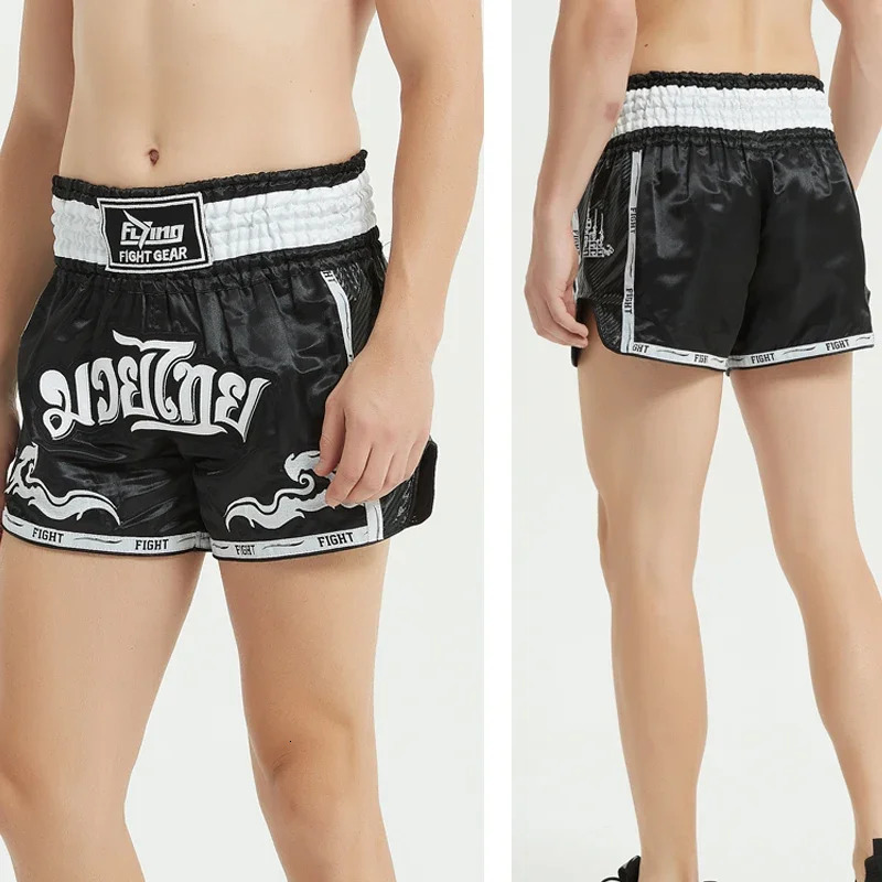 Muay Thai mens womens rens boxing shorts youth Taekwondo fighting MMA relay Sanda grappling Bjj sports shorts 241113
